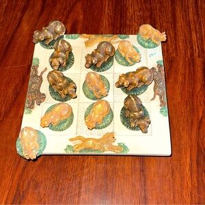 BNWT Hen Feathers dog and cat tic tax toe game